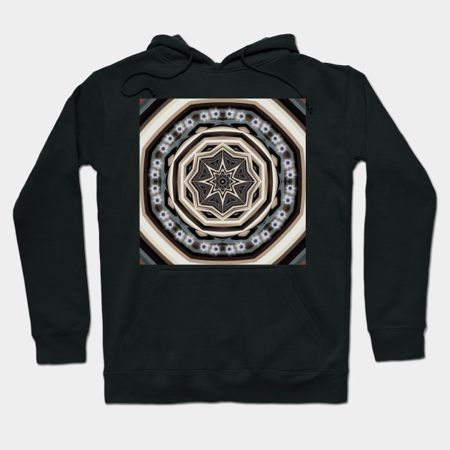 Star Flower Kaleidoscope Hoodie by pinkal